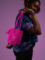 Load image into Gallery viewer, PINK MIDE BUCKET BAG
